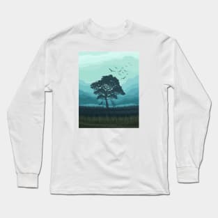 Tree of Life Art Drawing Illustration Long Sleeve T-Shirt